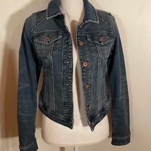 Pilcro and the Letterpress Cropped Jean Jacket